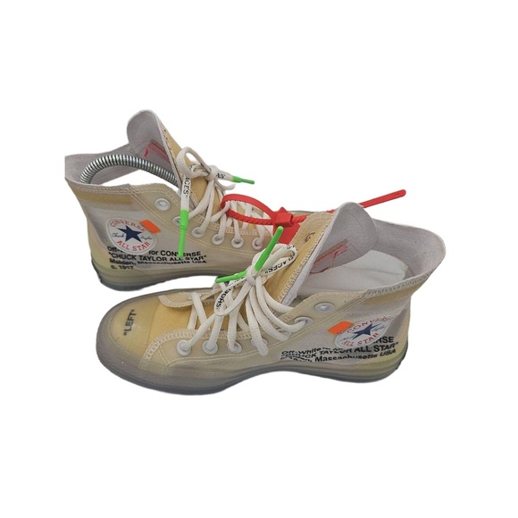 X Converse Chuck 70
"Vulcanized" High-Top Sneakers In White/Clear - Picture 8 of 10